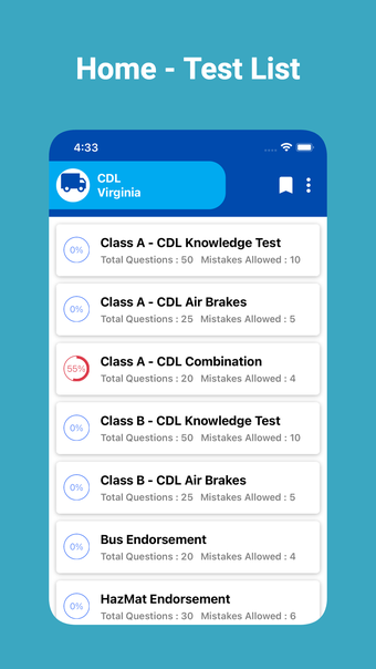 Image 0 for Virginia CDL Prep Test