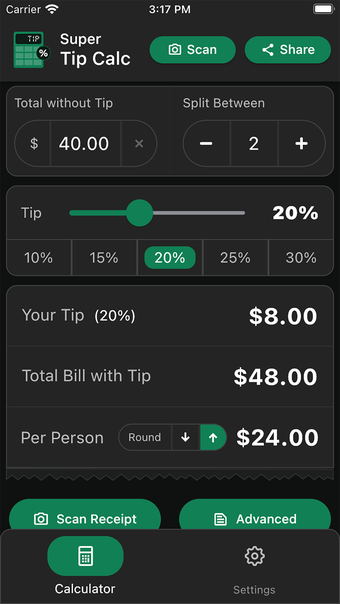 Image 0 for Tip Calc: Super Tip Calcu…