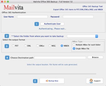 Image 0 for MailVita Office 365 Backu…