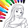 Icon of program: Princess coloring book 4 …