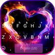 Icon of program: Sparkle Love  Keyboard Th…