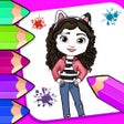 Icon of program: Dolls Doodle Glitter Book…