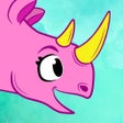 Icon of program: Pink Rhino. Kids Animal S…